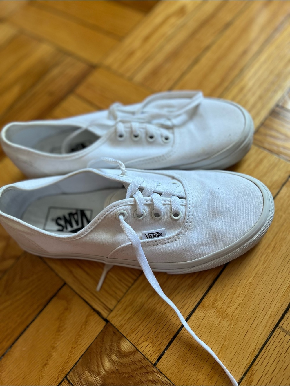 Vans White Authentic Canvas Sneakers